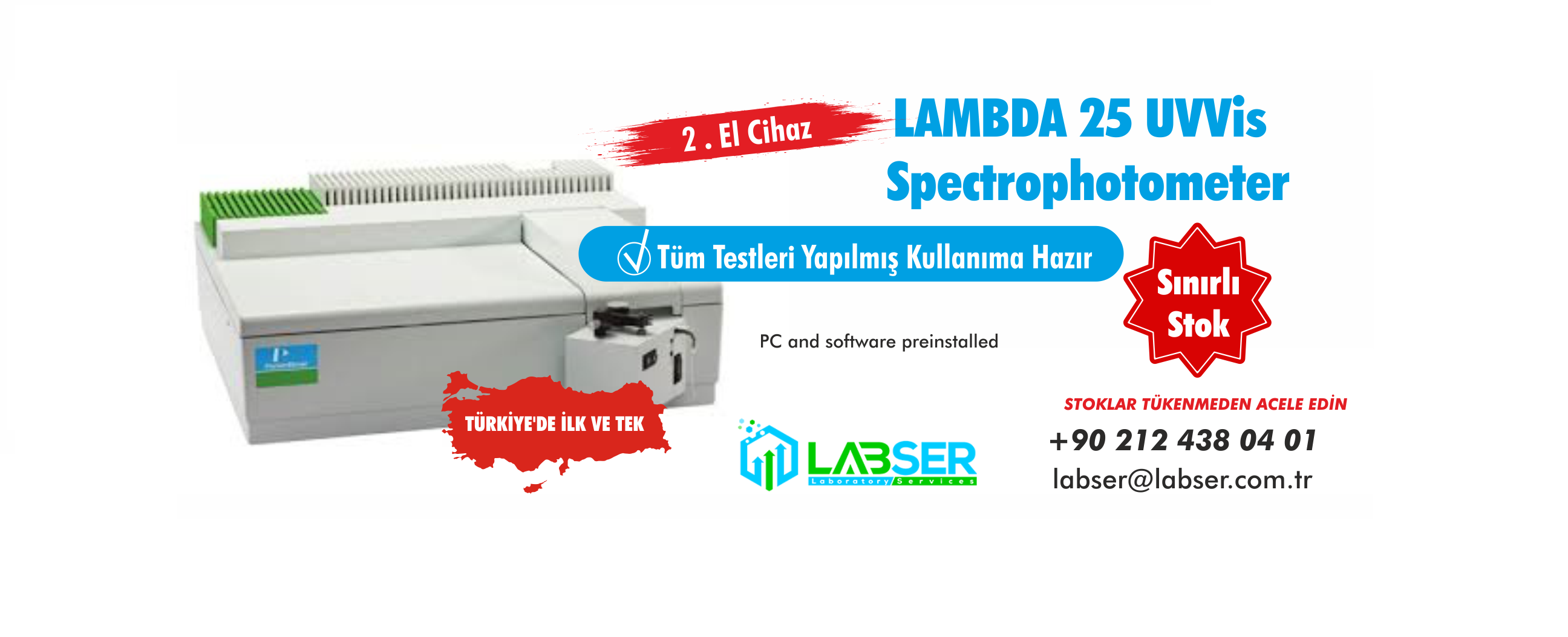 LAMBDA 25 UV-VIS Spektrometresi